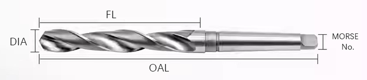 HSS Morse Taper Shank DIN345 Twist Drill Bits